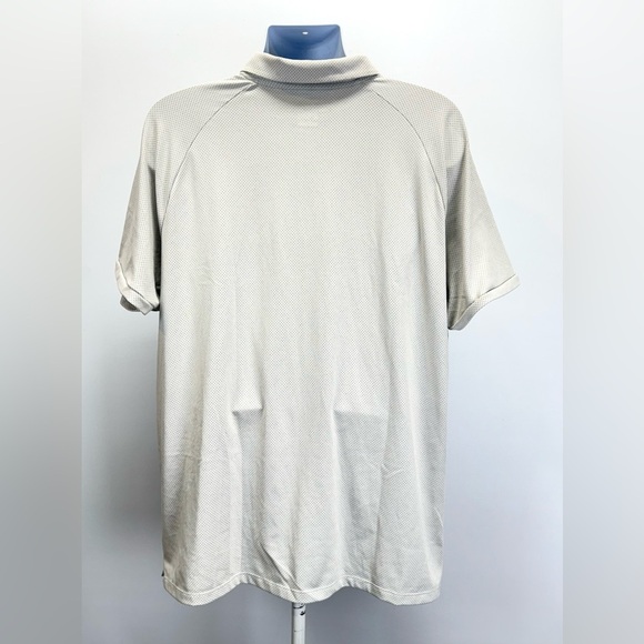 NIKE Men's Tonal Cooling beige and gray striped Polo Shirt size XXL - Picture 3 of 14